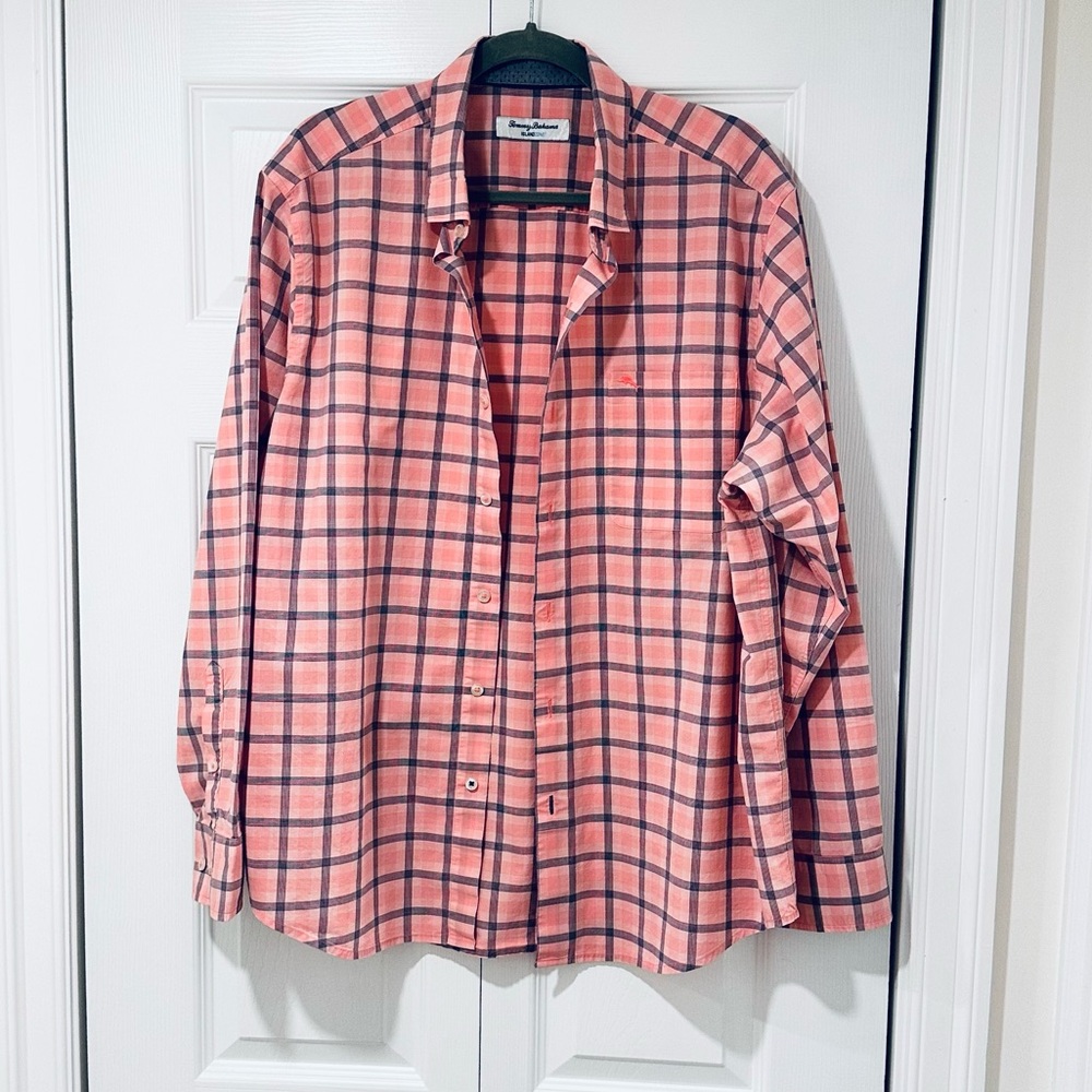 Tommy Bahama Island Zone COOLMAX Button Down Shirt-Large-Like New Condition